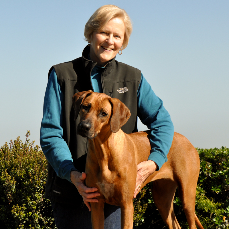 Jean and dog