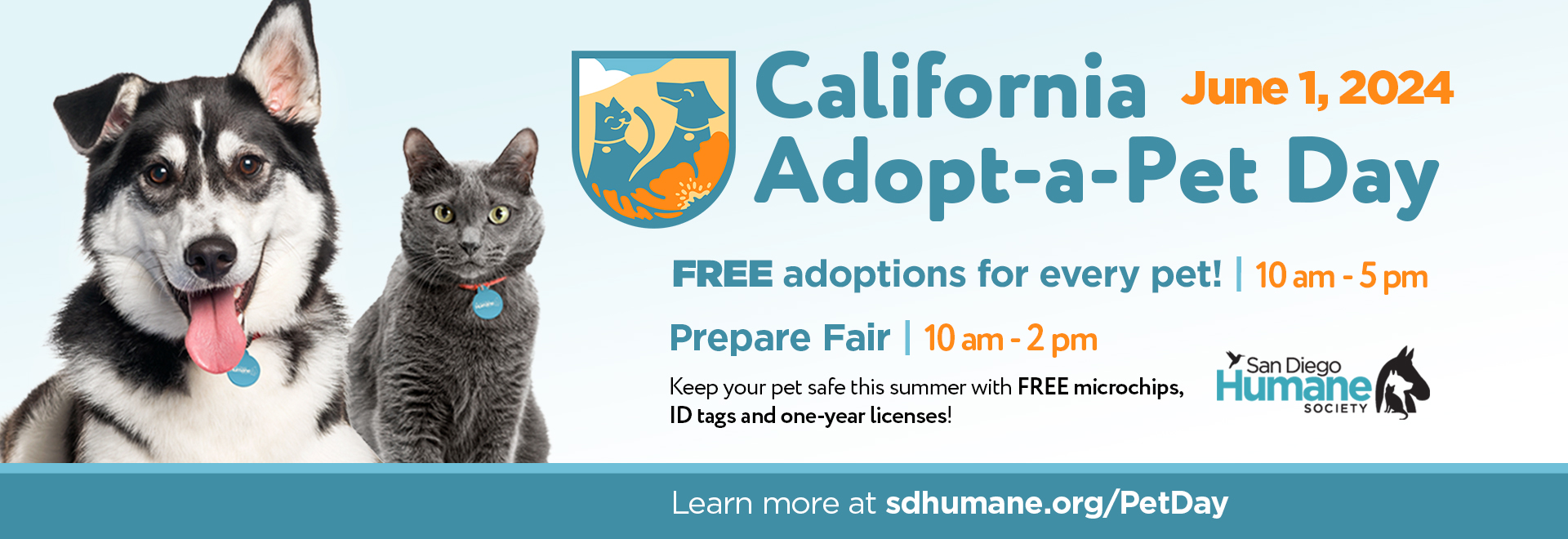California Adopt-a-Pet Day | June 1, 2024