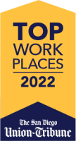 Union Tribune award top work places 2020